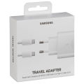 100% Original Samsung 45W 2.0 Super Fast Charger with Type C to Type C Cable (Global Certified Charger) Pd Charger For all Mobile Phone S8 Ultra, Note20 Ultra, Note10 Plus, S22 ultra Galaxy S10 / S10E / S10+. 