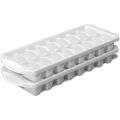 Ice Tray with Lid Large Cubes Ice Cubes Trey Plastic Mould. 