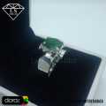 Natural Emerald Stone Ring , Emerald Gemstone Ring , Handmade 925 Silver Zamrud Ring. 