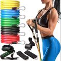 11PCS Bands-Set Expander Pull-Rope Fitness-Equipment Elastic-Bands Latex Yoga-Tubes Resistance. 