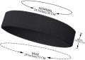 Black Outdoor Fitness Sports Sweatband Headband Yoga Gym Head Band. 