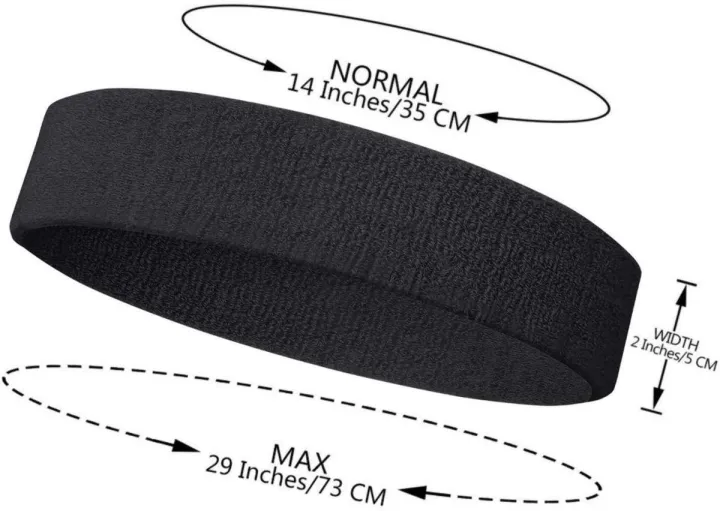 Black%20Outdoor%20Fitness%20Sports%20Sweatband%20Headband%20Yoga%20Gym%20Head%20Band%20-%20Image%204