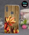 Vivo Y95 Bcak Cover - Wood Style Cover. 