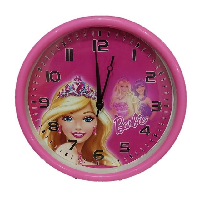 Wall Clock For Kids Room , Barbie Cartoon Character Wall Hanging Clock For Kids Room , Favorite Character Of Kids