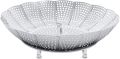 Stainless Steel Foldable Strainer/Steamer/Basket, Folding Dish Steam Stainless Steel Food Steamer Basket Mesh Vegetable Cooker Steamer Expandable Pan. 