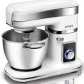 New Argentina ATMA Dough Maker Stand Mixer 700w With 6 Rotating speed 85qt Stainless Steel Body | Mixing Bowl Atta Gunday Wali Machine Beater Dough Hook 3 Blades Metal Bowl Whisk Household Use Seco.(WHITE). 