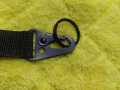 Strap Key Chain Honda Black Metal hook key chain with black key ring. 