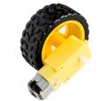Smart Car Tyre Wheel With Gear Dc 5V Motor Diy Car Robot Arduino. 