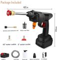 Car Pressure Washer Gun Rechargeable 48V - Car Washer Pump - Pressure Washer Gun - Car Washer Gun - 30 Bar Portable Car Washer Gun High Pressure - Car Wash Spray Gun - Solar Panel Cleaner - Electric Pressure Pump Power Washer for Car,Wall,Floor Cleaning. 