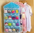 16 Pockets Multi function Sorting Storage Bag Door Wall Hanging Closet Organizer Hanging Bag Durable Door Hanging Bag Clear Pack of 2 Bags. 
