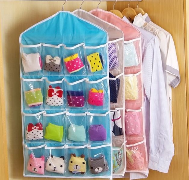 16%20Pockets%20Multi%20function%20Sorting%20Storage%20Bag%20Door%20Wall%20Hanging%20Closet%20Organizer%20Hanging%20Bag%20Durable%20Door%20Hanging%20Bag%20Clear%20Pack%20of%202%20Bags%20-%20Image%202
