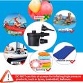 Electric Air Pump Portable Two Way Electric Air Pump with 3 Nozzles Quick-Fill Inflator/Deflator Pumps for Outdoor Camping Inflatable Cushions Air Mattress Bed Boat Swimming Ring. 