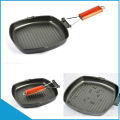 Fold able New Thick 24CM Steak Grill Pans Die Cast Breakfast Frying Eggs Non-Stick Frying Pan Kitchen Cooking Pans Outdoor Camping Cookware. 