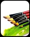 Angular Royal Art Paint Brush Set of 5 - High Quality Brushes. 