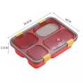 Lunch Box Multi Compartment, Compact Multi Grid Japanese Style Lunch Container, Microwavable Bento Box for Work. 
