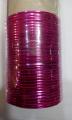 Plain Metal Bangles PINK Color - 36.Bangles size.2.5. 