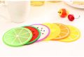 [Beautiful Design] 3 Pcs Colorful Fruit Coaster Silicone Tea Cup Drinks Holder Mat Placemat PadsS - Order Now !. 