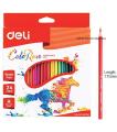 Deli 24 Colored Pencil Set - Pack of 24 Colour Student Coloring color pencil 24pcs set Multicolor. 