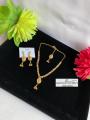 Zeenan fashion New Fancy Pearl Golden  jewelry set with necklace, earring, and, bindiya  New Design for Girls and Women. 