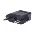 EU Adapter Plug 2 Flat Pin To Round Socket Power Charger. 