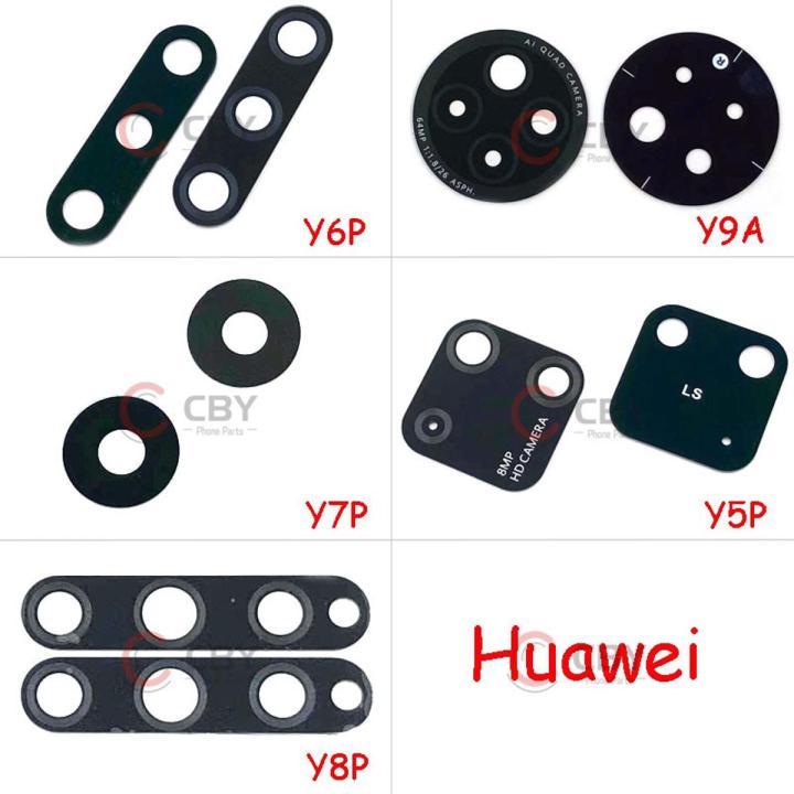 2PCS Back Rear Camera Lens Glass Cover Replacement Cover For Huawei Y5P Y6S Y6P Y7P Y8P Y9A-Y6P 2020