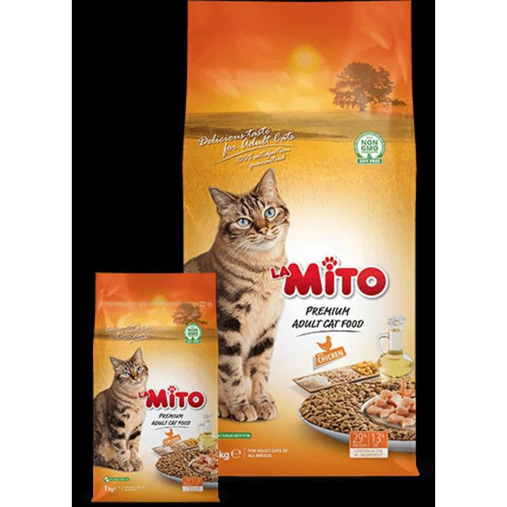 Mito Cat Food 1kg | LA Mito Adult Cat Food Chicken 1Kg
