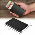Metal RFID Blocking card Holder Fashion Slim Thin Card holder Aluminum Card holder Pop up Card holder Wallet Automatic button Wallet. 