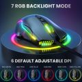 ONIKUMA CW905 Gaming Mouse 6400 DPI & Multiple LED Light Optical PC Computer Gaming Mice for Gamer. 