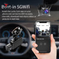 SMART F6 3 CHANNELS WIFI 4K ULTRA HD DASH CAM WITH 5G WIFI6 AND GPS SUPPORT FRONT REAR CABIN CAR CAMERA NIGHT VISION LOOP RECORDING PARKING MONITOR G SENSOR VEHICLE DVR RECORDER. 