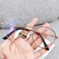Transparent Heptagon Polygon Eyeglasses Octagonal Metal Retro Glasses for Girls/Men. 