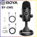 BOYA BY-CM5 USB Microphone Gaming Streaming Condenser Microphone for PC Laptop Smartphone Windows Mac Youtube Recording. 