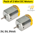 Mini DIY DC Motor 3V, 6V, 9V | 1,2,3,5,12-Pcs Motors | High Speed 3500RPM Motor for DIY Projects, Toy Cars, Prpeller, Fans & Robotics. 