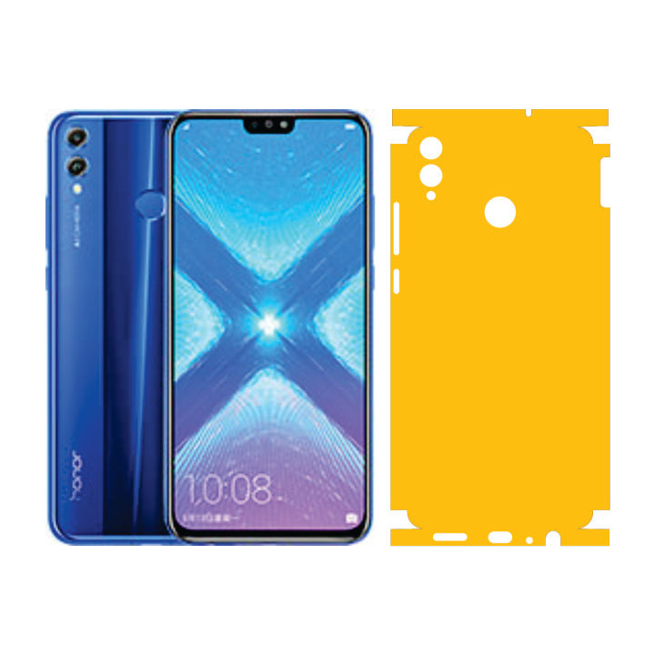 Honor 8x Back RHINO-0005 YELLOW Sheet Anti-stain Wrap Cover