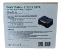 HDD SSD SATA Dual Docking Station / 5 Gbps USB 3.1 / Dual 2.5" inch External Hard Drive Enclosure / Case / Box / High Speed / RGB / Portable / Easy / Mobile OTG / Laptop / PC. 