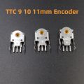 2pcs Original TTC Mouse Encoder Highly Accurate 9 10 11mm yellow Core Solve sensei TEN RIVAL 300 310 g102 304 G703 wheel problem. 
