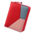【Beauty Code】Fashion Patchwork Women's Large Capacity Leather Clutch Card Holder For Women lovely coin Ladies wallet. 