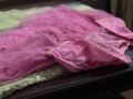 heavy lehenga with short frock and heavy dupatta. 
