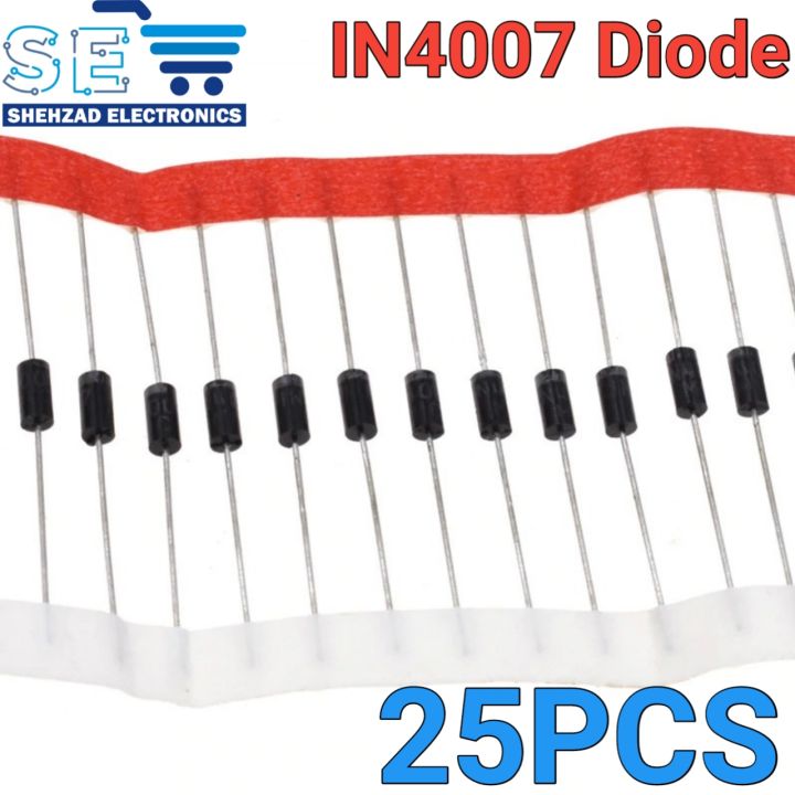 25/100PCS IN4007 1000V 1A Rectifier Diode