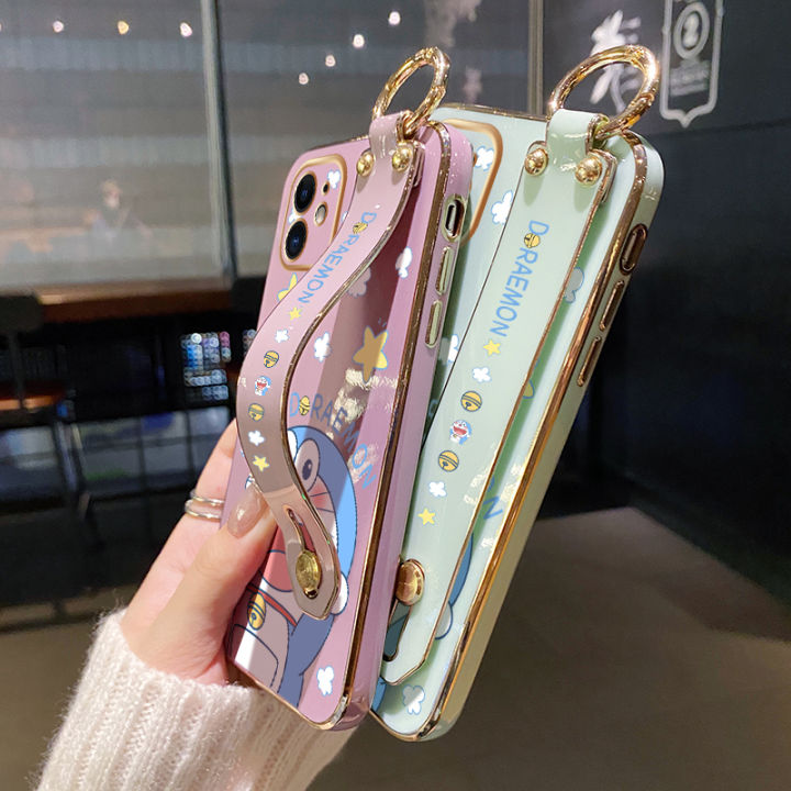 dienya%20For%20vivo%20Y55%205G%20Case%20With%20Wristband%20New%20Design%20Phone%20Case%20For%20Girl%20Women%20Thin%20Pattern%20Cartoon%20Doraemon%20Cat%20Shockproof%20Plating%20Silicone%20Casing%20Full%20Cover%20SoftCase%20Protection%20Cases%20-%20Image%206