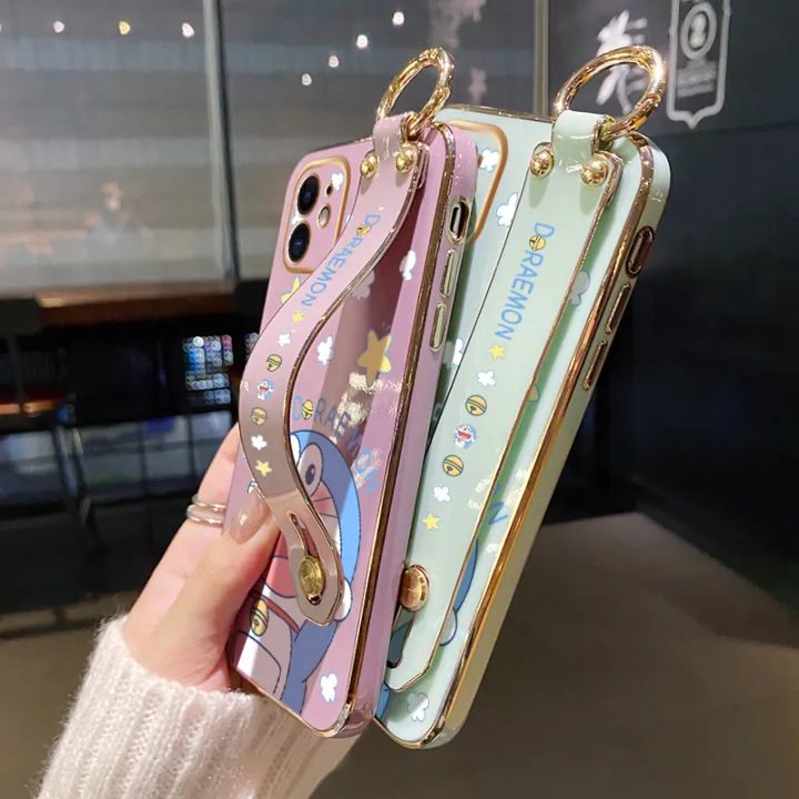 dienya%20For%20OPPO%20A31%202020%20Case%20With%20Wristband%20New%20Design%20Phone%20Case%20For%20Girl%20Women%20Thin%20Pattern%20Cartoon%20Doraemon%20Cat%20Shockproof%20Plating%20Silicone%20Casing%20Full%20Cover%20SoftCase%20Protection%20Cases%20-%20Image%206