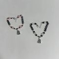 Lil peep lil Tracy castles themdx bracelet set GBC - G59 - emo - goth - music artist - peep - Gus - handmade. 