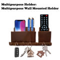 Multi-Functional Stylish and Compact Design Wall Holder For TV, AC Remote, Pen, Mobile and keys. 