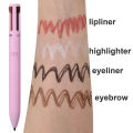 Original 4 In 1 Makeup Pen Waterproof Cosmetic Pencil 4 Color Multi-function Makeup Beauty Pen For Eyeliner Brow Lip Liner Highlighter - Multifunctional Eyebrows - Eyeliner Lip Liner - Highlighter Makeup Pen - Multi function water proof. 