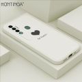 Hontinga for Tecno Camon 17 / Spark 7 Pro Back Cover Simple Lover Heart Pattern Case Soft Square Edge Liquid Silicone Phone Cases. 