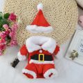 Halloween Christmas Cat Costume Funny Santa Claus Clothes For Small Cats Dogs Xmas New Year Pet Cat ClothesDolls Accessories. 