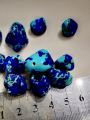 Acrylic Mix Shape/Size Blue Stone Marble Textured Large Beads for DIY Crafts - Pack of 20 pcs - Ideal for DIY, Crafting, Jewelry Making, Jewelry, and Dress Accessories.. 
