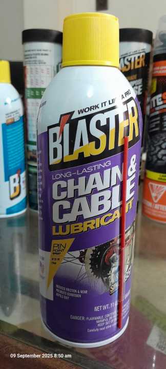 BLASTER Chain and Cable Lube Spray 11oz Made In USA