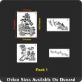 Pack of 4 Blue Willow Stencils Template Wall Scrapbooking Painting Photo Album Decor Embossing Paper Card Craft. 