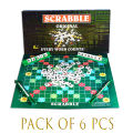 Pack of 6 SCRABBLE Board Game - SCRABBLE Original - Premium Edition 2 in 1 Ludo Plus Scrabble (FB GAMES) Wholesale. 