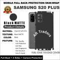 SAMSUNG S20 PLUS FULL BACK 360 PREMIUM Protection Skin / Wrap. 